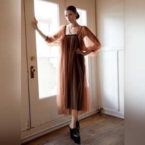 Kate Hewko Off Shoulder Tulle Dress, size Large